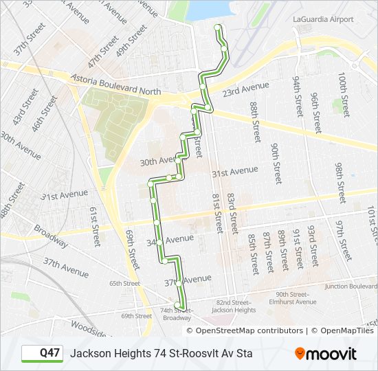 Q47 bus Line Map