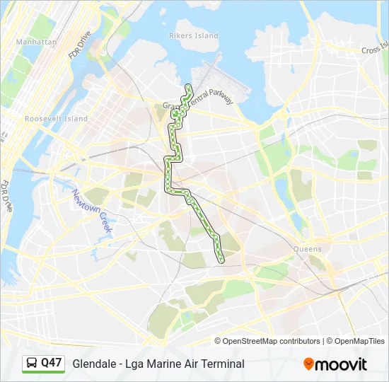 Q47 Bus Line Map