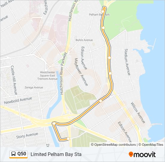 Q50 Route Schedules Stops Maps Limited Pelham Bay Sta