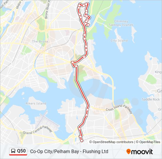 Q50 Route: Schedules, Stops & Maps - Limited Co-Op City Via