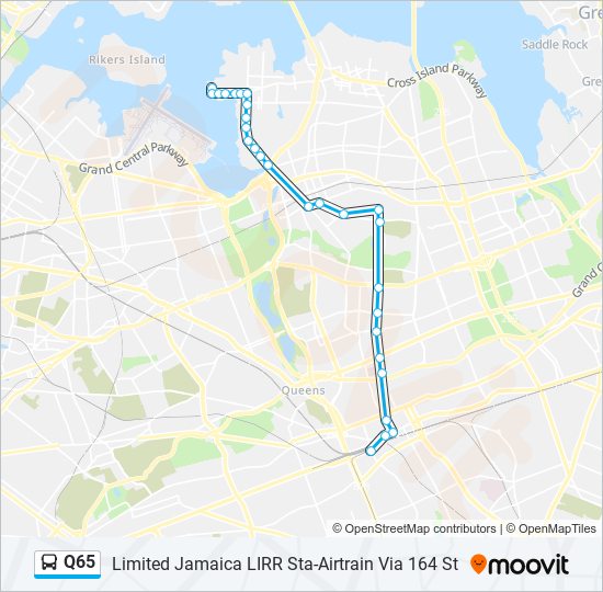 q65 Route Schedules, Stops & Maps Limited Jamaica LIRR StaAirtrain