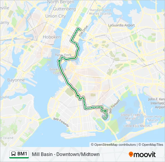 BM1 Bus Line Map