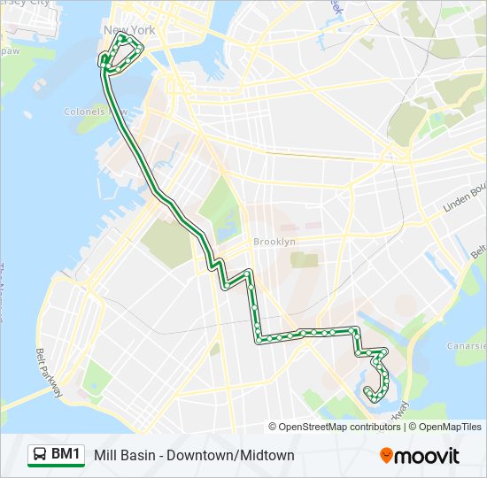 BM1 bus Line Map