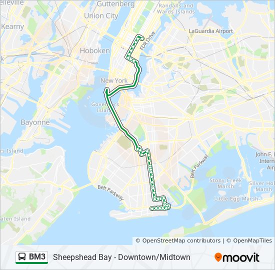 bm3 Route Schedules, Stops & Maps Super Express Midtown 57 St Via