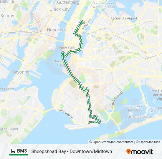 BM3 Bus Line Map