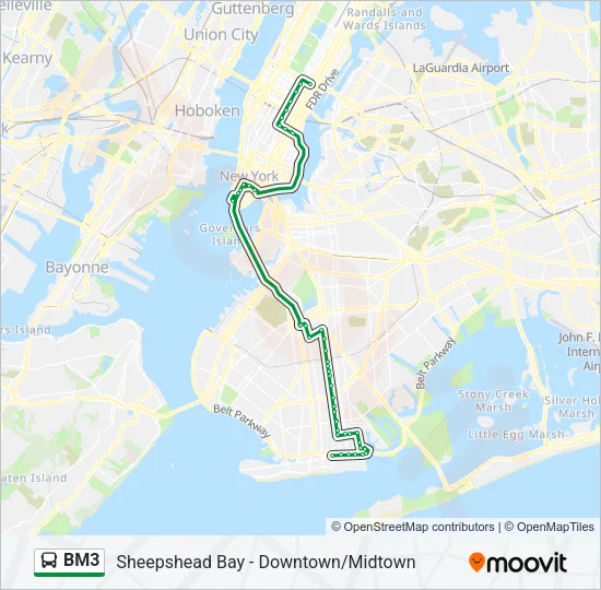 BM3 Bus Line Map