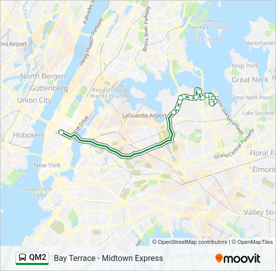 QM2 Bus Line Map