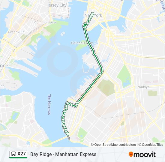 X27 bus Line Map