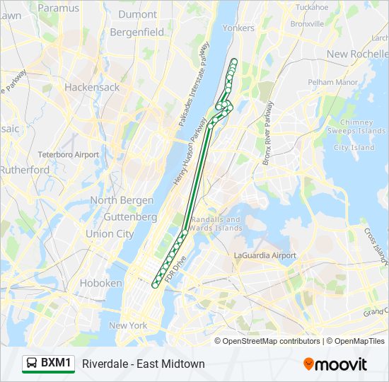 bxm1 Route Schedules, Stops & Maps East Midtown 34 St Via Inwood Via