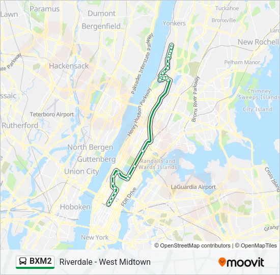 BXM2 Bus Line Map