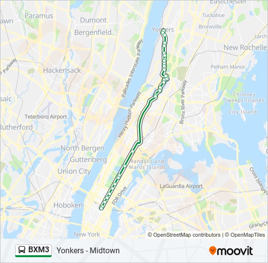bxm3 Route Schedules, Stops & Maps Yonkers Getty Sq Via Sedgwick Av