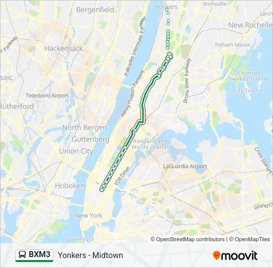 BXM3 Bus Line Map