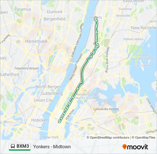 BXM3 Bus Line Map