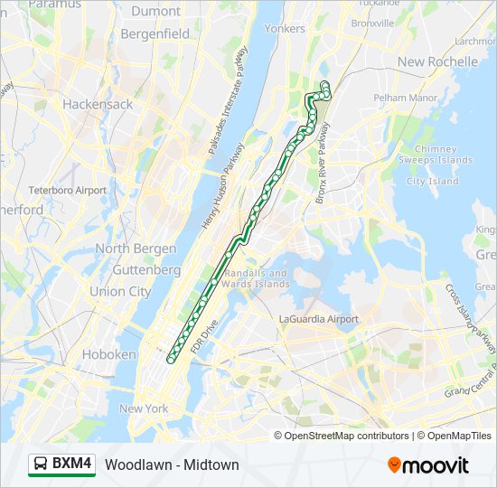 bxm4 Route: Schedules, Stops & Maps - Woodlawn 242 St Via Concourse Via ...