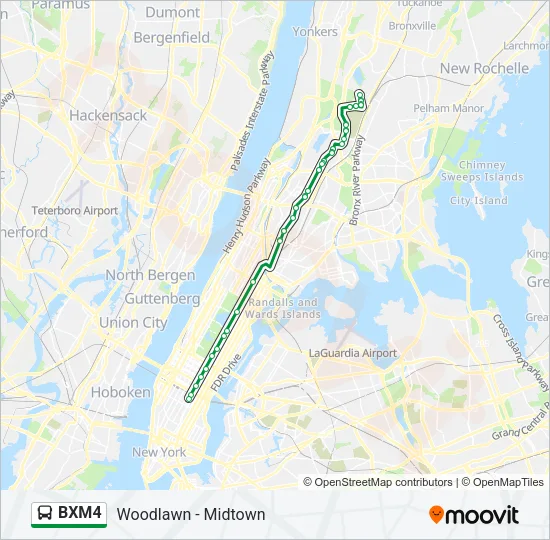 BXM4 Bus Line Map