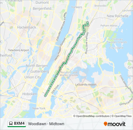BXM4 Bus Line Map