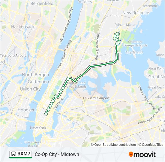 bxm7 Route: Schedules, Stops & Maps - Co-Op City Dreiser Loop Via 