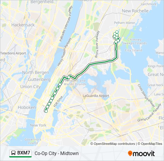 BXM7 bus Line Map