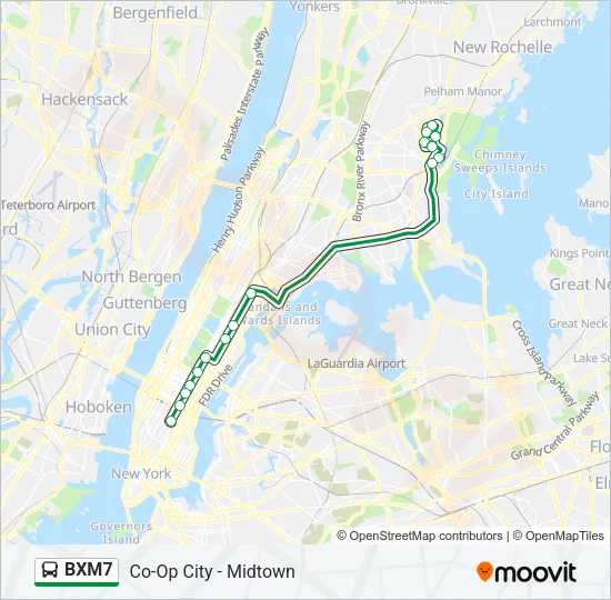 BXM7 Bus Line Map