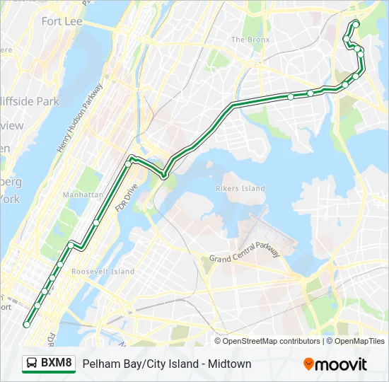 BXM8 Bus Line Map