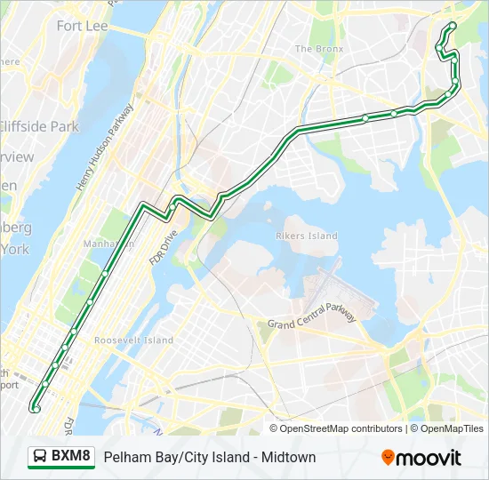 BXM8 Bus Line Map
