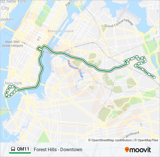 qm11 Route: Schedules, Stops & Maps - Downtown Loop Via Water St Via ...