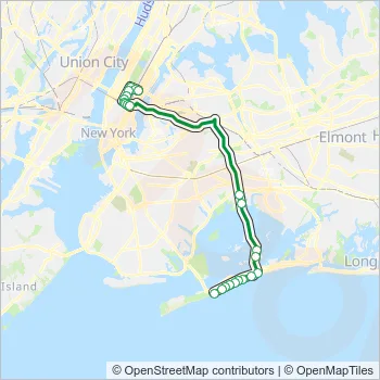 QM16 Route: Schedules, Stops & Maps - Midtown 57 St Via 6 Av (Updated)