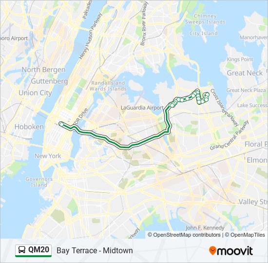 QM20 bus Line Map