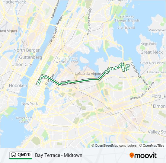 Mapa de QM20 de autobús