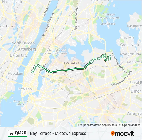 QM20 Bus Line Map