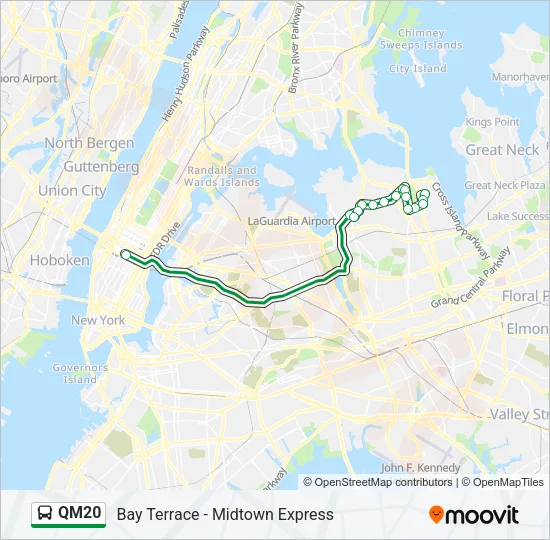 QM20 Bus Line Map
