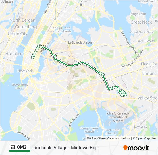 Qm21 Route Schedules Stops Maps Rochdale Village Via Brewer Bl