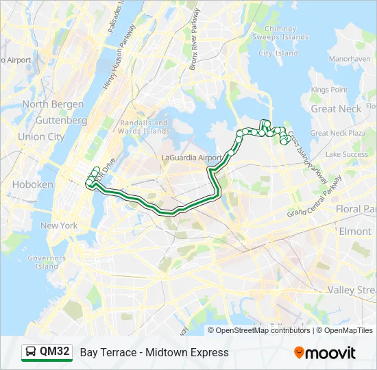 QM32 Bus Line Map