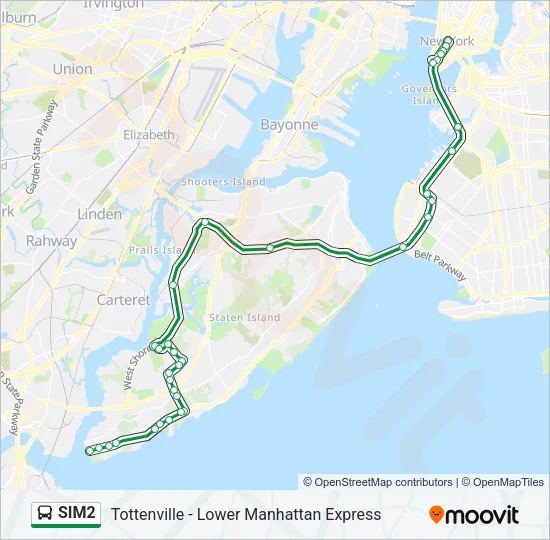 SIM2 Bus Line Map