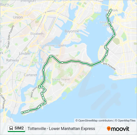SIM2 Bus Line Map