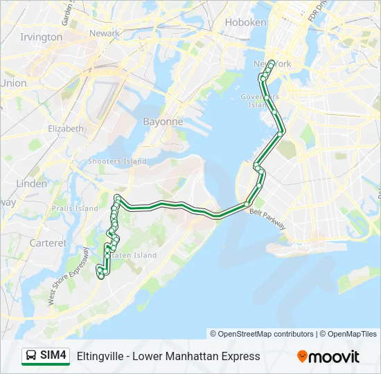 SIM4 Bus Line Map
