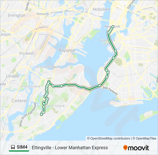 SIM4 Bus Line Map