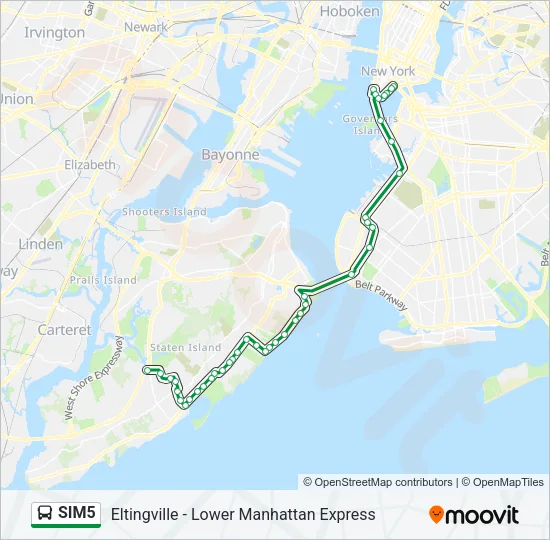 SIM5 Bus Line Map