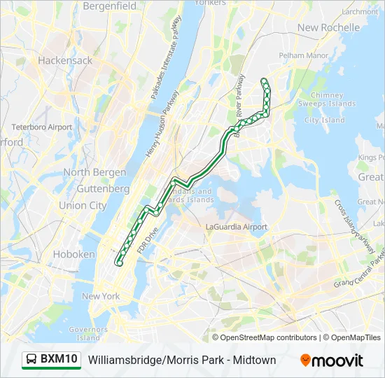 BXM10 Bus Line Map