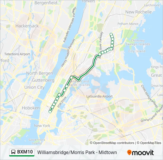 BXM10 Bus Line Map