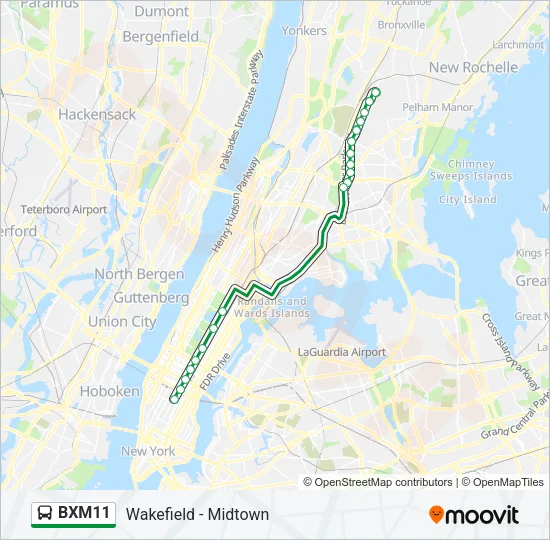 BXM11 Bus Line Map
