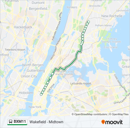 BXM11 bus Line Map