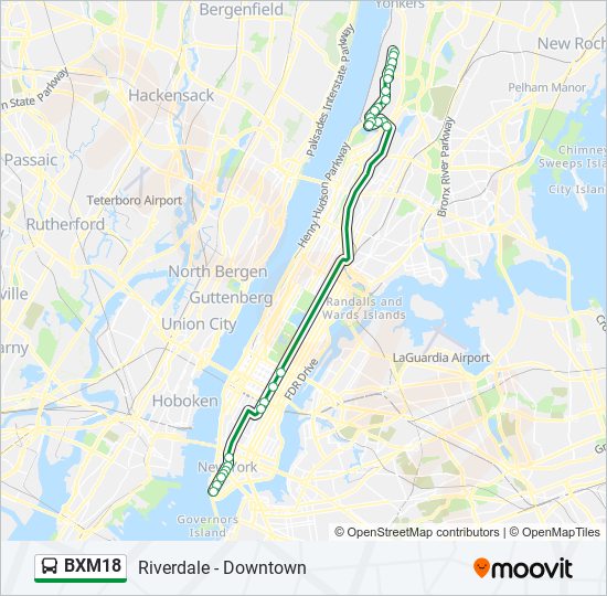 bxm18 Route: Schedules, Stops & Maps - Riverdale 263 St Via Madison Av ...