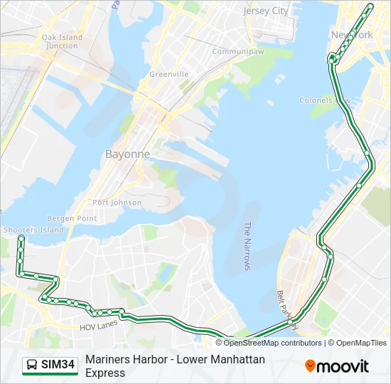 SIM34 Bus Line Map