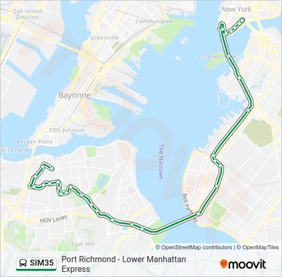 SIM35 Bus Line Map