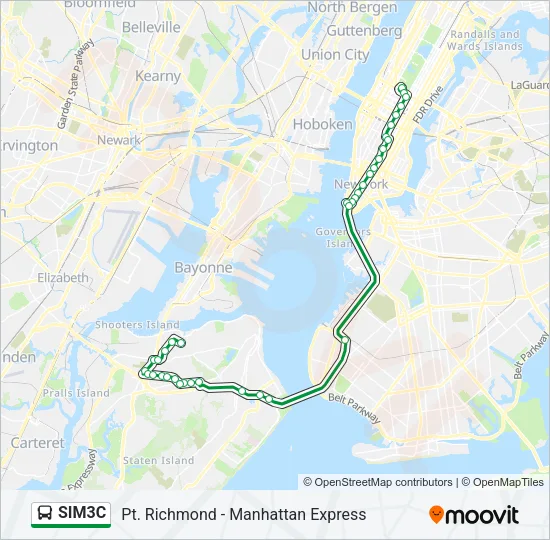 SIM3C Bus Line Map