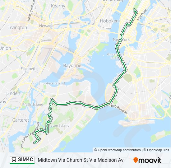 SIM4C Bus Line Map