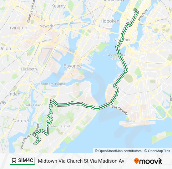 SIM4C Bus Line Map