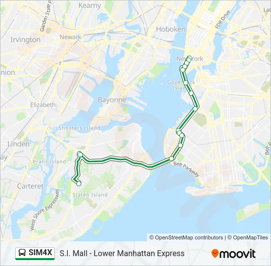 SIM4X Bus Line Map