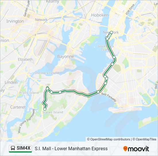 SIM4X Bus Line Map